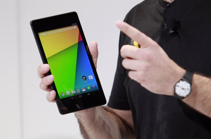 Hugo Barra, director de gestión de productos Android, presenta la nueva tableta 