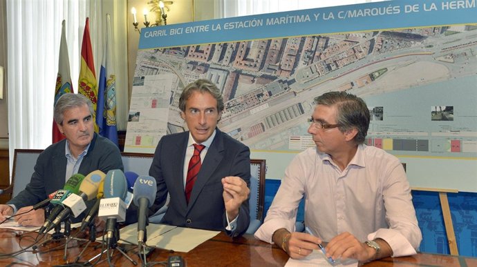 Presentación carril bici Estación Marítima a Castilla-Hermida 