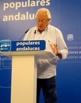 Jaime Raynaud, hoy en rueda de prensa en Sevilla.
