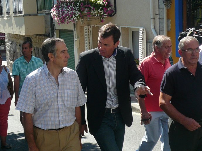 Tomás Gómez durante su visita