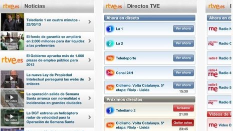Captura app RTVE iTunes