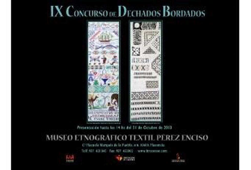 Cartel Del Concurso De Dechados Bordados