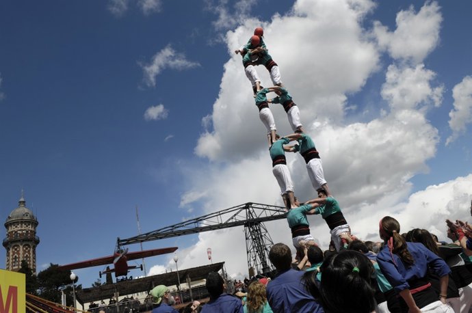 'Diada Castellera' En Montjuic