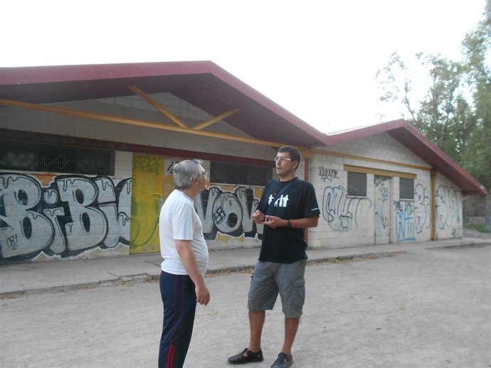 Imagen de los aseos del parque Ribera de Castilla 