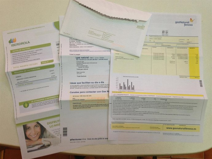 Recursos facturas y cartas Gas Natural Fenosa e Iberdrola