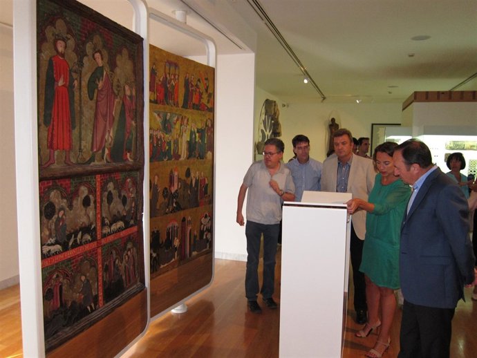 Sanz y Gamarra visitan el Museo de La Rioja que abrirá en octubre