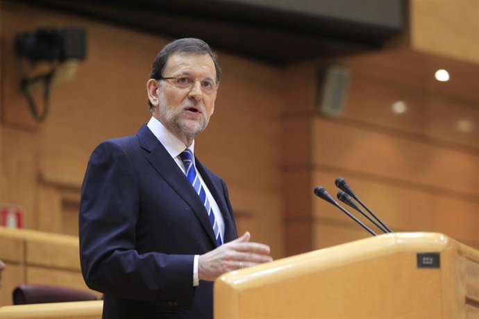 Rajoy en el Senado en el Pleno sobre Bárcenas