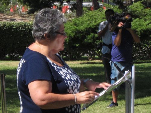 Pilar Vera, presidenta de la Asociación de Afectados del Vuelo JK5022