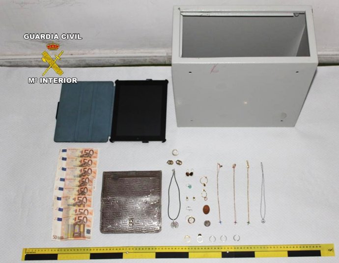 Efectos sustraídos e incautados en Artà