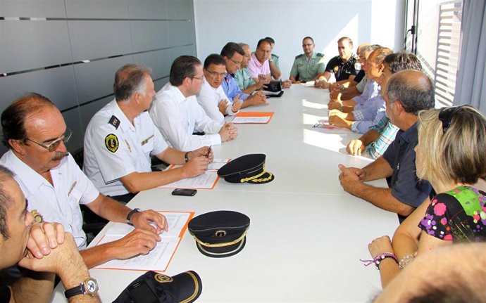 Castellano en una reunión con el Grupo de Seguridad en el Ámbito Rural