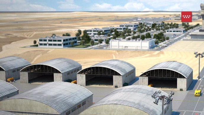 Recreación de las instalaciones del aeródromo del Suroeste