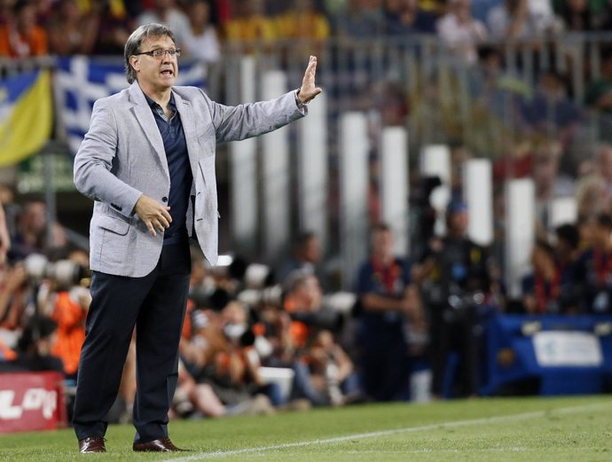 El entrenador del FC Barcelona, Gerardo 'Tata' Martino