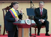 Colombia.- Los partidarios de Uribe muestran su apoyo a los paros de agricultores, ganaderos y transportistas