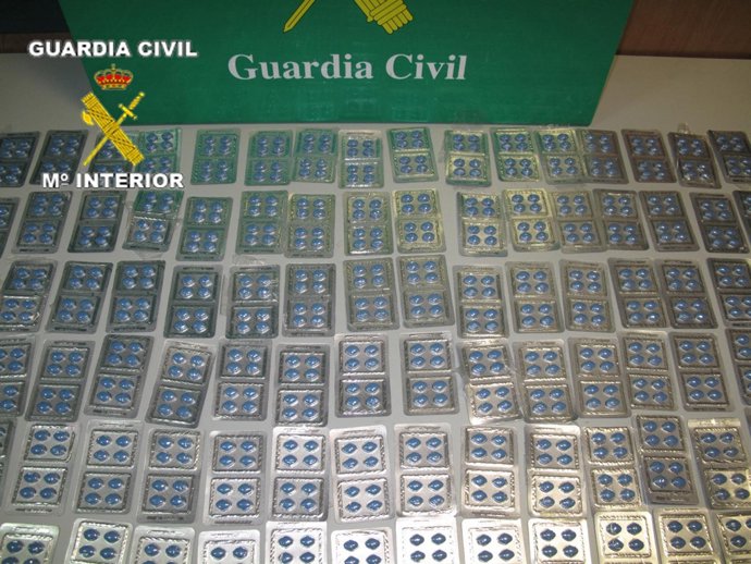 Sildenafilo intervenido por la Guardia Civil