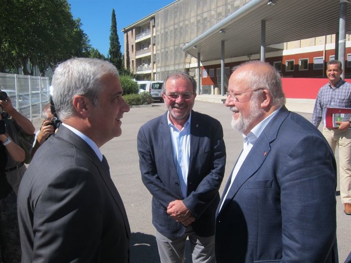 Conseller G.Gordó, pte.Dip.Lleida J.Reñé, pte.Dip.Barcelona S.Esteve