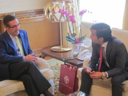 Los alcaldes de Santiago y Ferrol, Ángel Currás y José Manuel Rey Varela