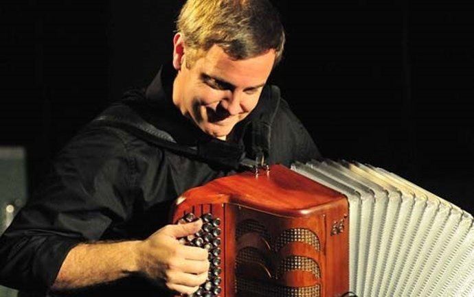 El acordeonista navarro Iñaki Diéguez.