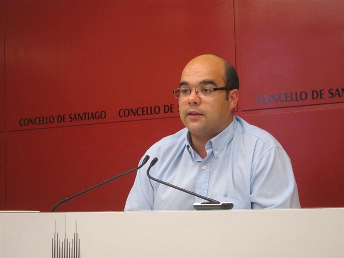 El portavoz del BNG en el Ayuntamiento de Santiago, Rubén Cela