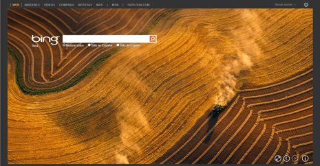 Buscador web Bing de Microsoft