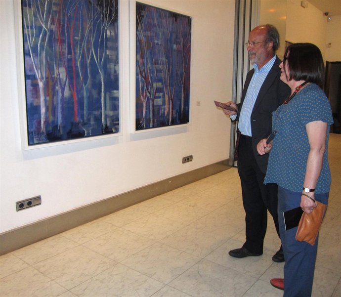 El alcalde de Valladolid, junto a la artista Mery Maroto