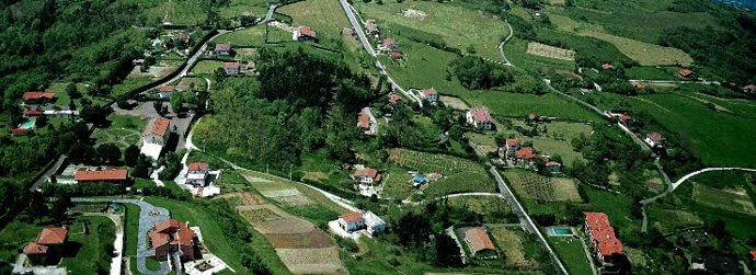 El barrio de Igeldo desde el aire