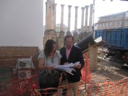 Visita a las obras del Templo Romano