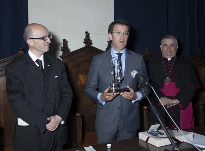 Feijóo en  la ciudad de Asís