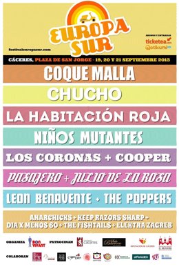 Cartel Del Festival  Europa Sur Que Se Celebra En Cáceres En Septiembre