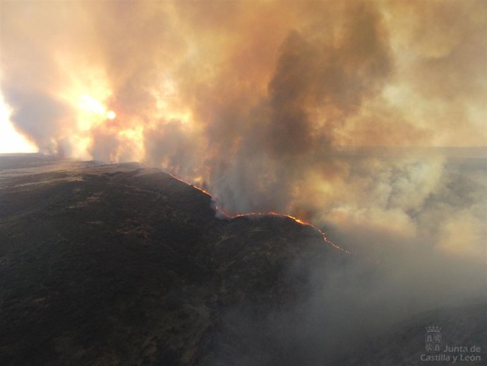 Incendio en el Parque Natural de Arribes del Duero