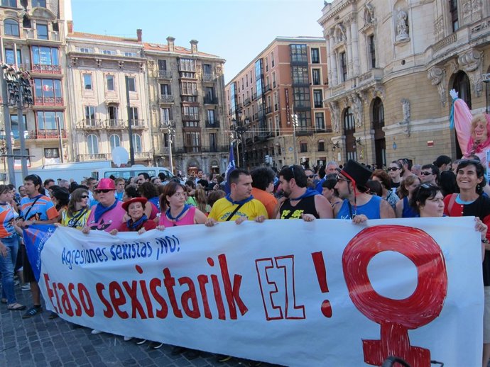 Concentración contra agresión sexual