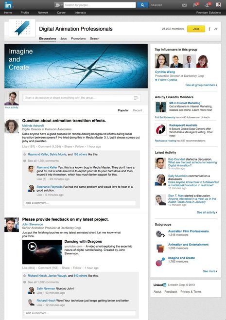 Rediseño Grupos LinkedIn