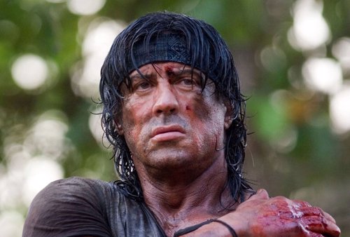 Sylvester Stallone como Rambo 