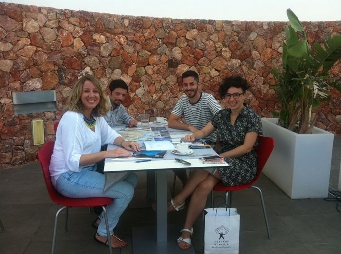 Díaz y Levy, en una reunión en Calagrande