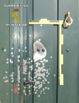 Uno de los disparos en Alhendín