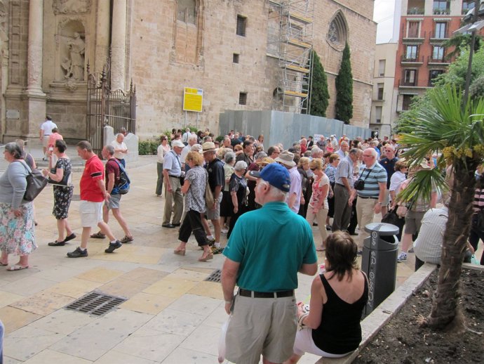 Turistas en Valencia