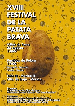Cartel festival patata brava