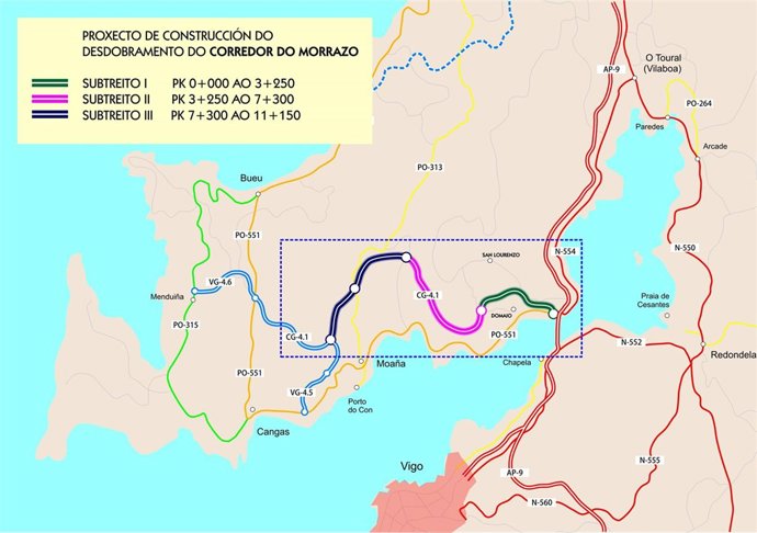 Proyecto de construcción desdoble O Morrazo 