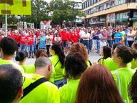 Unas 500 personas respaldan a la plantilla de Golden Line