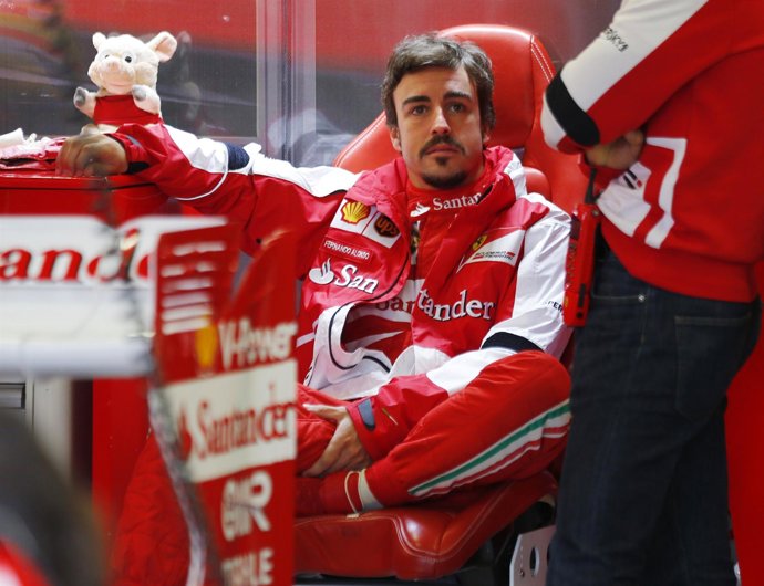 El piloto español de Ferrari Fernando Alonso