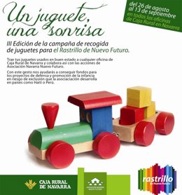 Campaña de Nuevo Futuro para recoger juguetes.