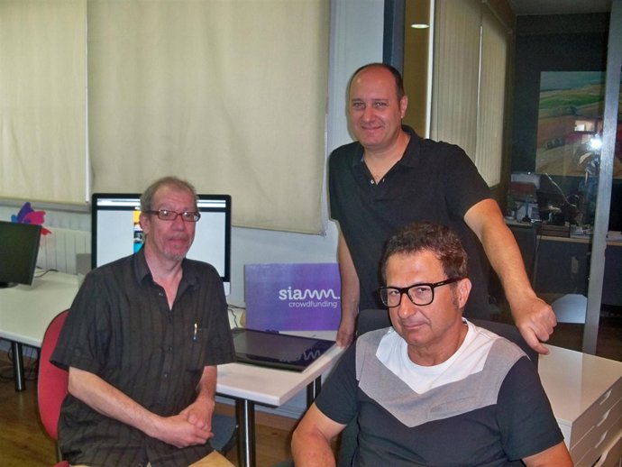 Promotores de la iniciativa 'Siamm' de crowdfunding.