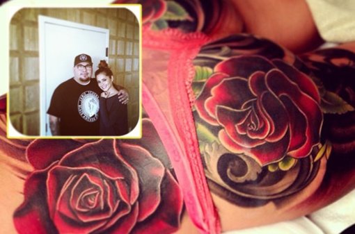 Cheryl Cole muestra a todos sus seguidores su impresionante tatuaje