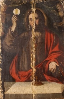 Escena descubierta en una pintura del Museo de Bellas Artes de Castellón.