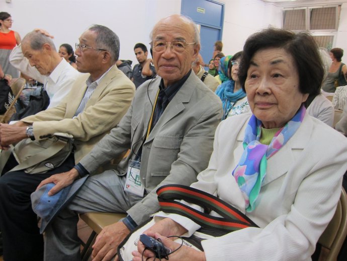 Supervivientes de la bomba de Hiroshima y Nagasaki en Barcelona