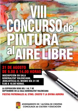 Concurso de pintura al aire libre de L’Alcúdia de Crespins.