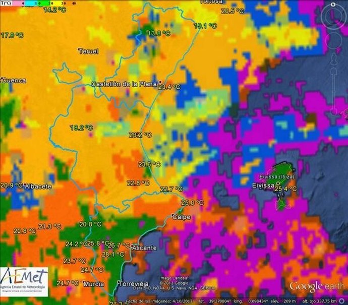 Previsiones de Aemet