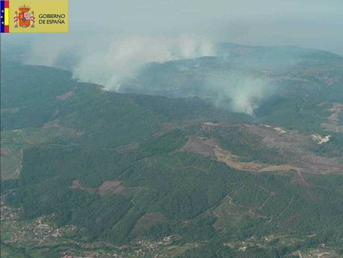 Incendio en Oia (Pontevedra).