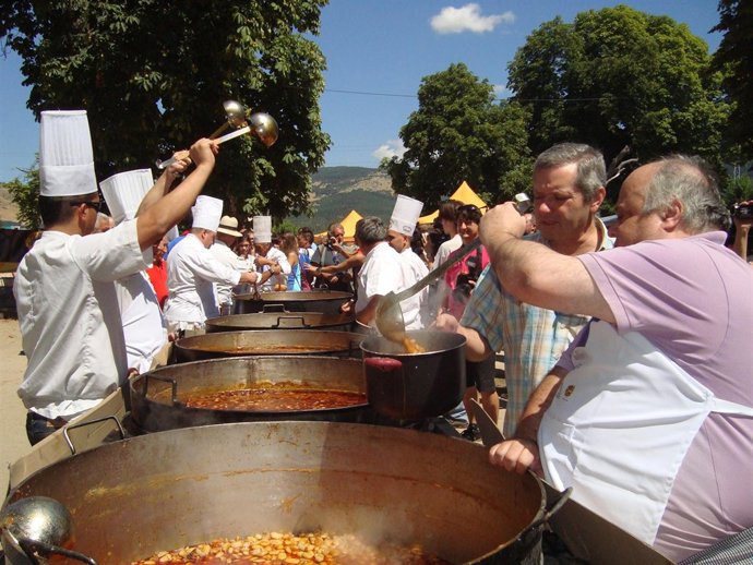 Celebración de la tradicional 'judiada' de La Granja (Segovia)