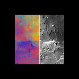 Mapa mineralógico de la luna realizado por M3 de la NASA
