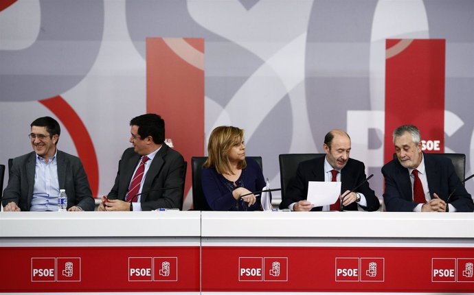  Rubalcaba, Griñán, Valenciano... En La Ejecutiva Federal Del PSOE